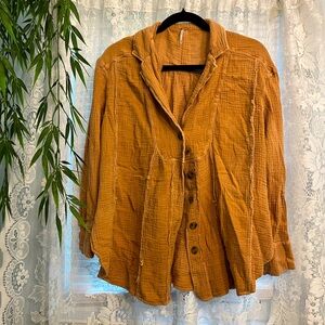 FREE PEOPLE long sleeve button up